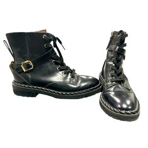louise et cie sabri combat boots in size 8 1/2